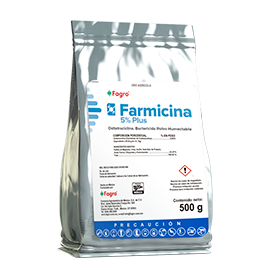 Farmicina 5% Plus Oxitetraciclina. Bactericida Polvo Humectable
