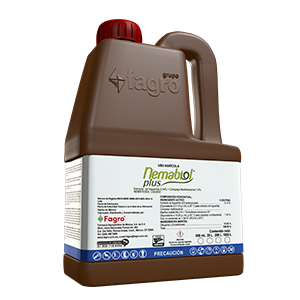 Nemabiol Plus Extracto de Higuerilla 5.14% + Complejo Multibacterial 1.0%.
Nematicida Líquido. para eliminar Nematodos